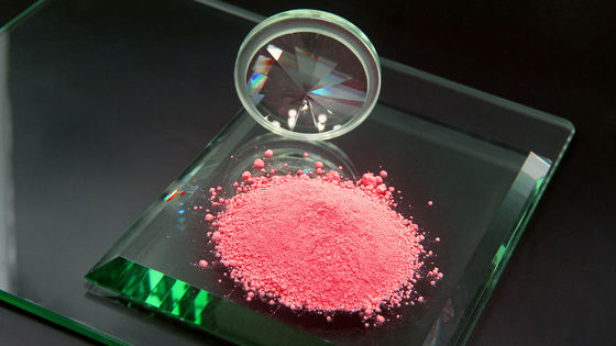 Glass polishing powder for glass processing machine use red color