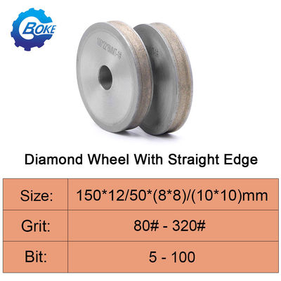 Boke Wholesale 150mm 6in Diamond V Shape Grinding Flat Diamond Glass Beveling Wheel