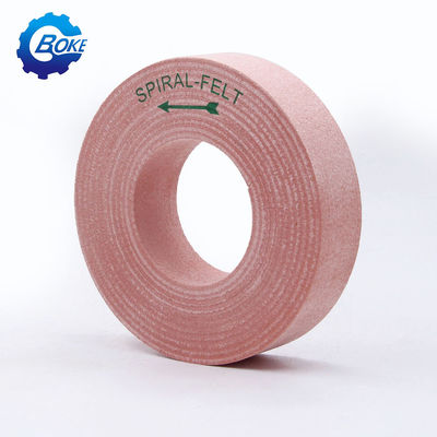 High Brightness Spiral Felt Buffing Wheel For Glass Polishing On Beveling Machine