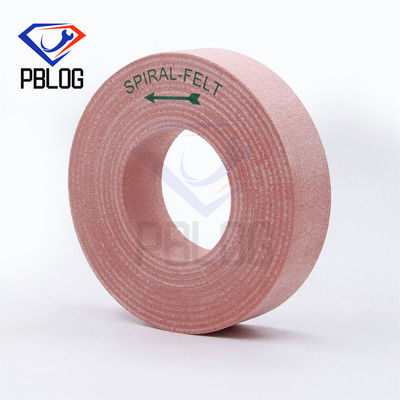 Factory wholesale Glass edge surface polishing pink tool wool Felt polishing wheel