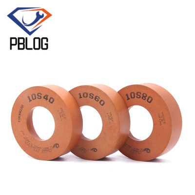 Glass Ceramic Slate Edge Processing Tools Rubber Polishing Wheel with Red Grit 40-80