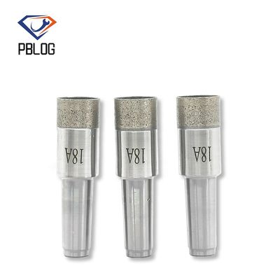 Brazed Body Sharp Taper Shank Diamond Glass Core Drill Bit
