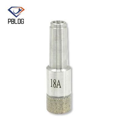 Brazed Body Sharp Taper Shank Diamond Glass Core Drill Bit