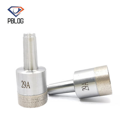 PBLOG Diamond particles combined into a glass drill bit