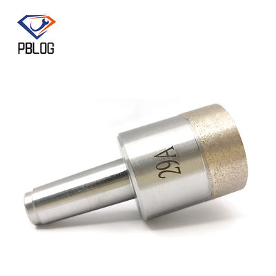 PBLOG Diamond particles combined into a glass drill bit