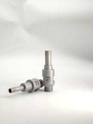 Shank Coring Glass Drill Bits Sandblasting / Sintering Process Frosted Texture