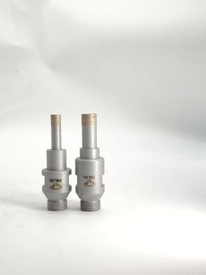Shank Coring Glass Drill Bits Sandblasting / Sintering Process Frosted Texture