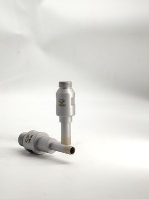 Shank Coring Glass Drill Bits Sandblasting / Sintering Process Frosted Texture