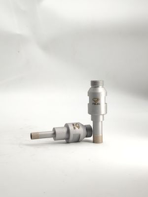 Shank Coring Glass Drill Bits Sandblasting / Sintering Process Frosted Texture