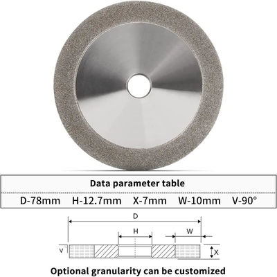 Centerless Cylindrical CBN Grinding Wheel Diamond Surface Hard
