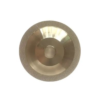 Type Bowl Electroplated Diamond Grinding Wheel Glass Edging Silver