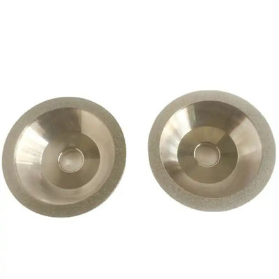 Type Bowl Electroplated Diamond Grinding Wheel Glass Edging Silver