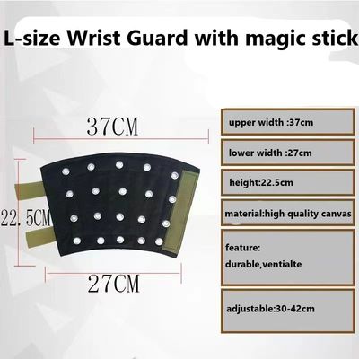 PBLOG Multi Size Thick Canvas and Stainless Steel Rings Wrist Guard with magic stick Anti-cut for Glass Processing