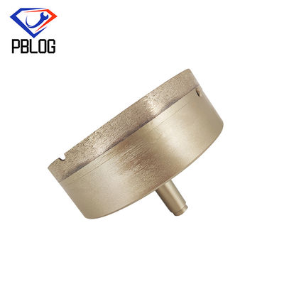 Large size one-piece sintered diamond drill bit for glass hole