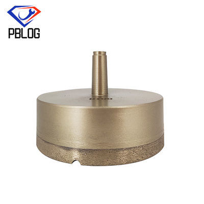 Large size one-piece sintered diamond drill bit for glass hole
