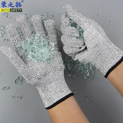 Medium White Protected Gloves High Visibility and Reliability