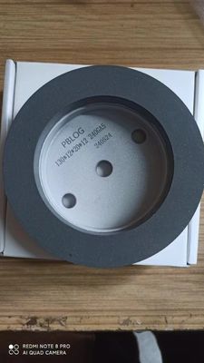 Resin Polishing Wheel / Resin Grinding Wheel 150mm White Brown 120-240 Grit for Double Edge Machine