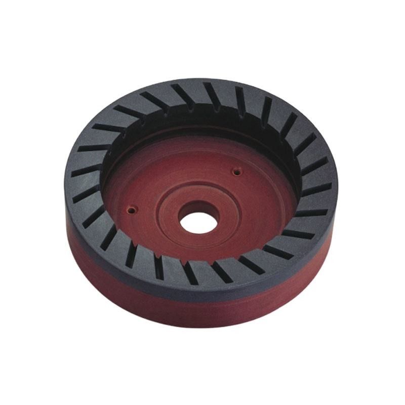 D150mm Internal Toothed Resin Wheel Bowl Shape Continuous Diamond Grinding Wheel For Glass Bevel Edging Machine
