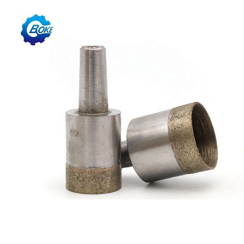 15pcs Diamond Hole Saw Drill Bit Set for Glass Ceramic Tile Machining Cutting Tool Silvery and Drilling Holes 3-42mm