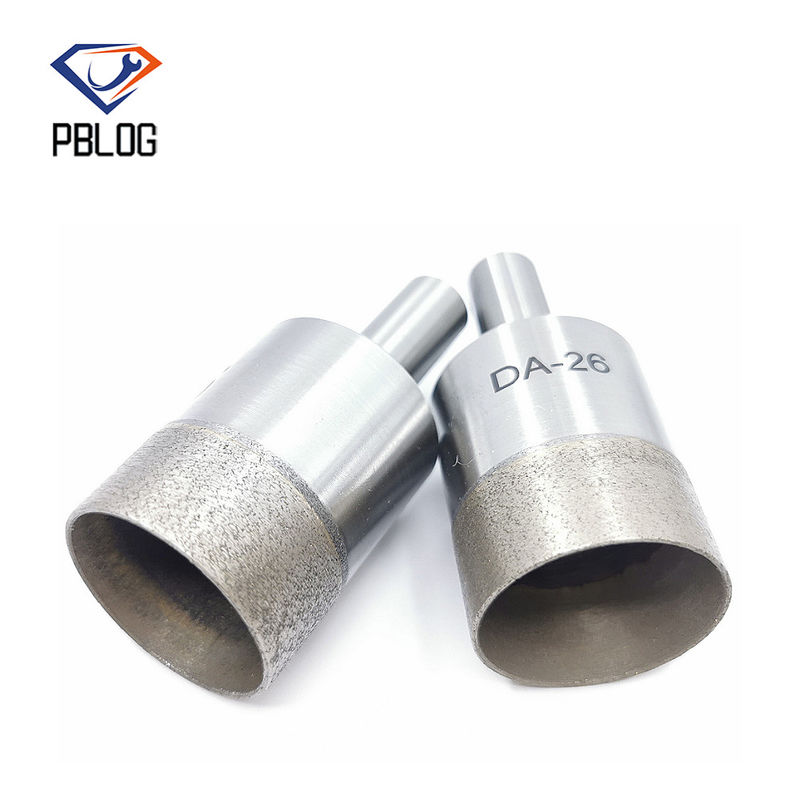 PBLOG sintered diamond drill bits can be used for glass processing drilling applications such as bathroom glass
